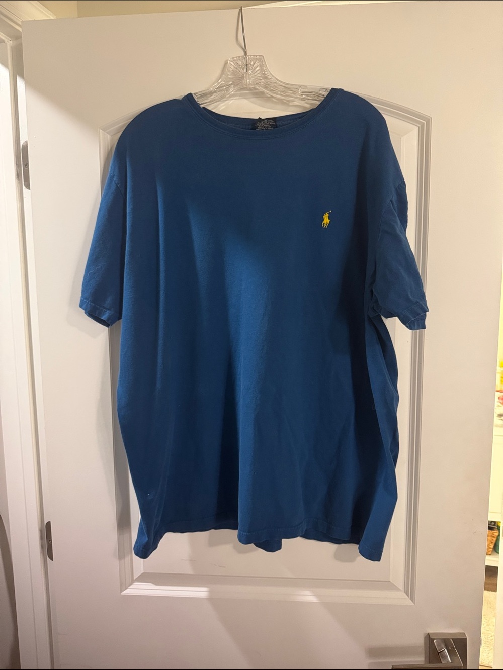 Polo by Ralph Lauren Deep Blue Short Sleeve Tee with Yellow Pony